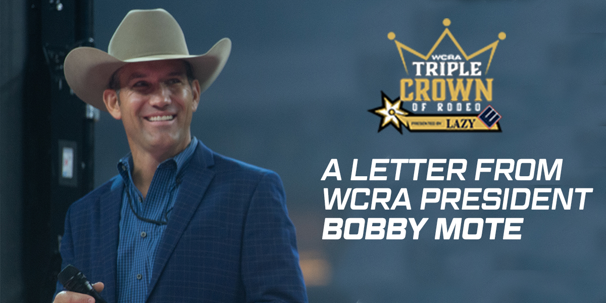 Letter From WCRA President Bobby Mote